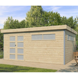 Abri Kasuko XXL 18,67m² + porte et 2 fenêtres – Gardenas