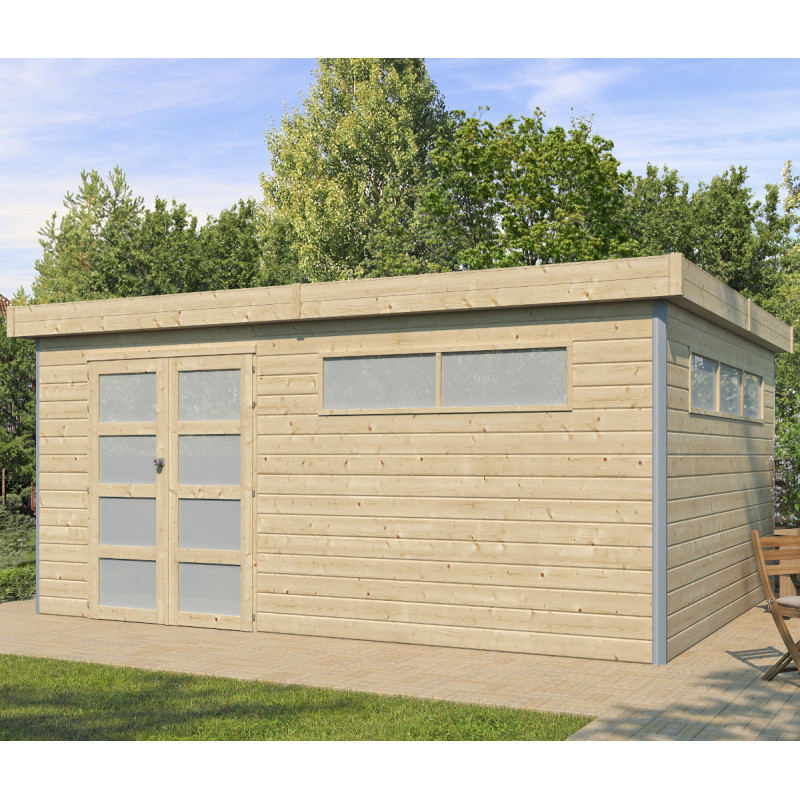 Abri Kasuko XXL 18,67m² + porte et 2 fenêtres – Gardenas