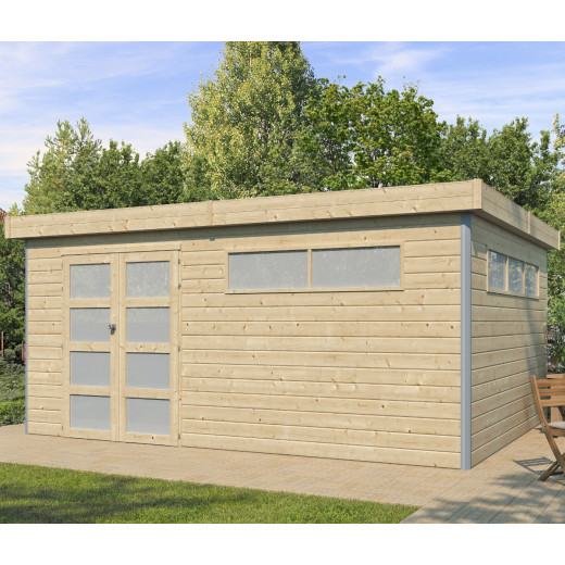 Abri Kasuko XXL 18,67m² + porte et 2 fenêtres – Gardenas