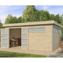 Abri Kasuko XXL 18,67m² + porte et 2 fenêtres – Gardenas
