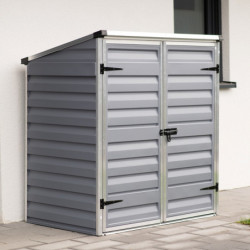 Abri de jardin en polycarbonate 1,25m² gris Voyager - Canopia by Palram