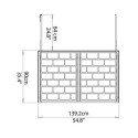 Abri de jardin en polycarbonate 1,25m² gris Voyager - Canopia by Palram