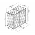 Abri de jardin en polycarbonate 1,25m² gris Voyager - Canopia by Palram