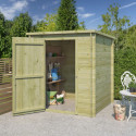 Chalet moderne Svendborg 3,23m² en bois traité 19mm avec porte simple - Gardenas