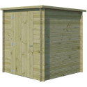 Chalet moderne Svendborg 3,23m² en bois traité 19mm avec porte simple - Gardenas