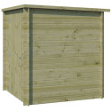 Chalet moderne Svendborg 3,23m² en bois traité 19mm avec porte simple - Gardenas