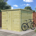 Chalet moderne Svendborg 5,81m² en bois traité 19mm avec porte simple - Gardenas