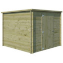 Chalet moderne Svendborg 5,81m² en bois traité 19mm avec porte simple - Gardenas
