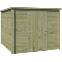 Chalet moderne Svendborg 5,81m² en bois traité 19mm avec porte simple - Gardenas
