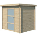 Chalet moderne Nyborg 4,04m² en bois massif 19mm - Gardenas