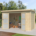 Chalet moderne Nyborg 6,36m² en bois massif 19mm - Gardenas	