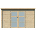 Chalet moderne Nyborg 6,36m² en bois massif 19mm - Gardenas	