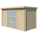 Chalet moderne Nyborg 6,36m² en bois massif 19mm - Gardenas	