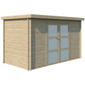 Chalet moderne Nyborg 6,36m² en bois massif 19mm - Gardenas	