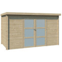 Chalet moderne Nyborg 6,36m² en bois massif 19mm - Gardenas	
