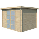 Chalet moderne Umea 8,5m² en bois massif 19mm - Gardenas