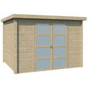 Chalet moderne Umea 8,5m² en bois massif 19mm - Gardenas