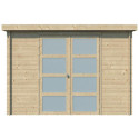 Chalet moderne Umea 8,5m² en bois massif 19mm - Gardenas