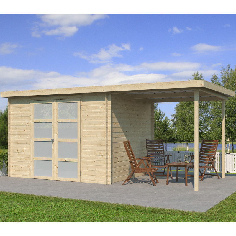 Chalet moderne Umea 8,5m² + extension 200cm - Gardenas