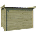 Chalet moderne Oregon 6,86m² en bois traité 28mm avec porte double vitrée - Gardenas
