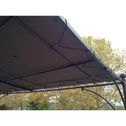 Toile d'ombrage universelle 300x400cm pour pergolas adossées - Taupe - TU4T - Couleurs du Monde