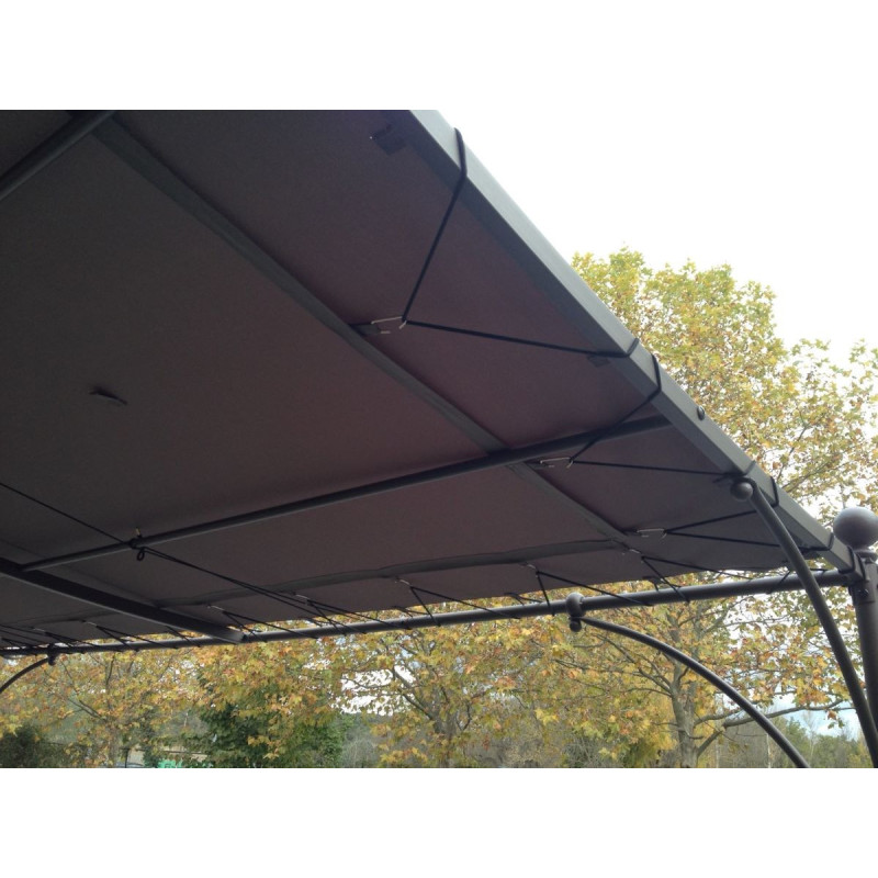 Toile d'ombrage universelle 300x400cm pour pergolas adossées - Taupe - TU4T - Couleurs du Monde