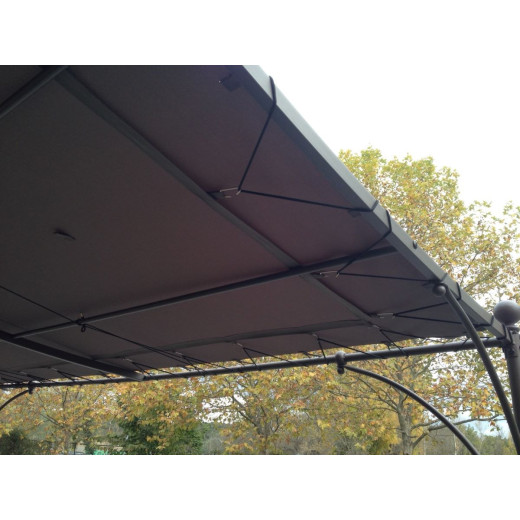 Toile d'ombrage universelle 300x400cm pour pergolas adossées - Taupe - TU4T - Couleurs du Monde
