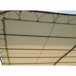 Toile d'ombrage universelle 300x400cm pour pergolas adossées - Écru- TU4E - Couleurs du Monde