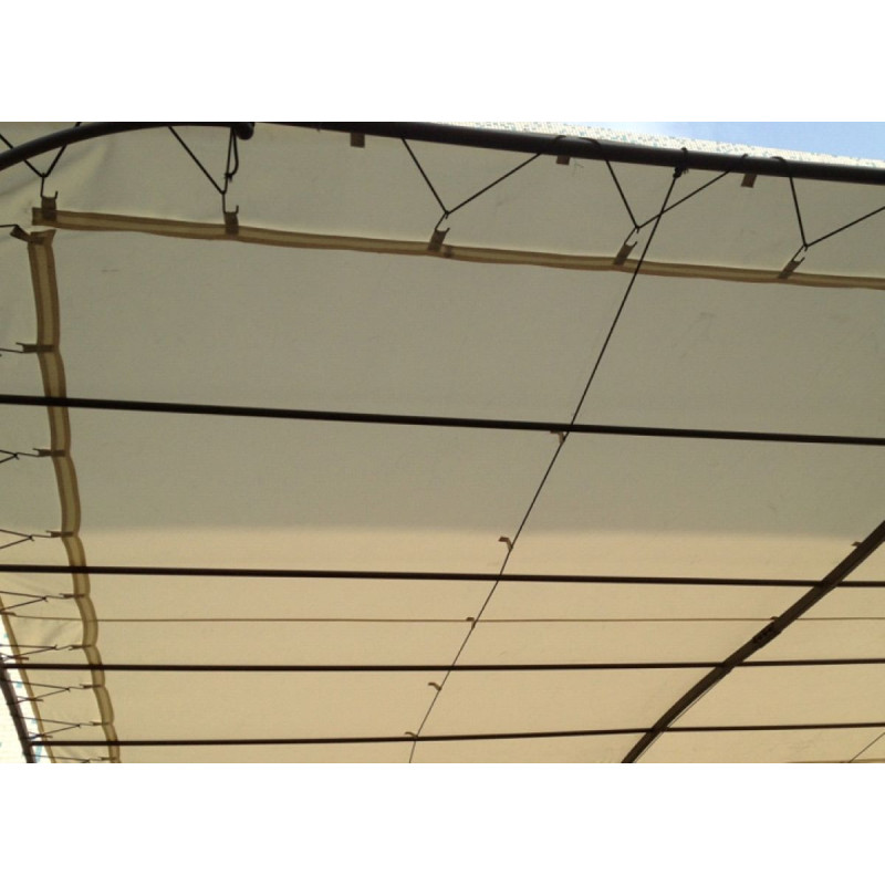 Toile d'ombrage universelle 300x400cm pour pergolas adossées - Écru- TU4E - Couleurs du Monde