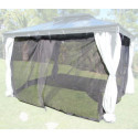 Kit de moustiquaires universelles pour tonnelle 300x300cm gris - MU3G - Couleurs du Monde