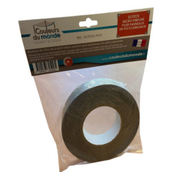 Rouleau de scotch micro-perforé pour panneaux en polycarbonate gris - Couleurs du Monde