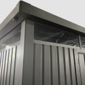 Abri de jardin en acier galvanisé Kosto 5,29m² + kit d'ancrage - X-Métal
