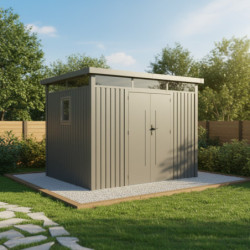 Abri de jardin en acier galvanisé Kosto 6,76m² - X-Métal