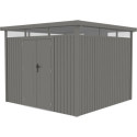 Abri de jardin en acier galvanisé Kosto 8,64m² + kit d'ancrage - X-Métal