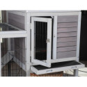 Clapier d’intérieur en bois 100x90x62cm Restland – Lifland