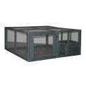 Enclos tortue en bois 116x109x48cm avec habitat RUN OUT LUXE - Lifland