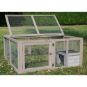 Enclos tortue en bois 116x109x48cm avec habitat RUN OUT LUXE - Lifland
