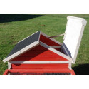 Clapier d’extérieur en bois 145x74x82cm corail Cottage Animals - Lifland