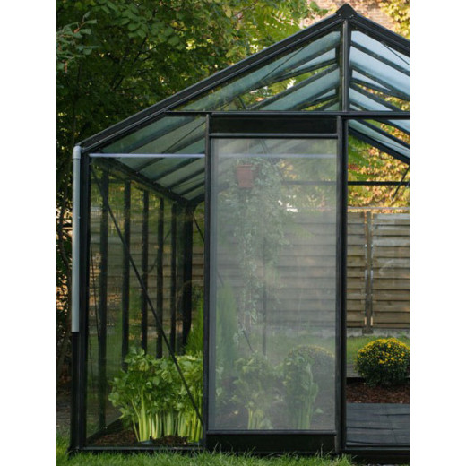Porte moustiquaire avec cadre en aluminium laqué pour serre Prestige-ACD