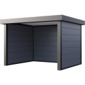 Auvent de jardin en acier galvanisé gris clair 10,7m² Singolo 3630 - Telluria