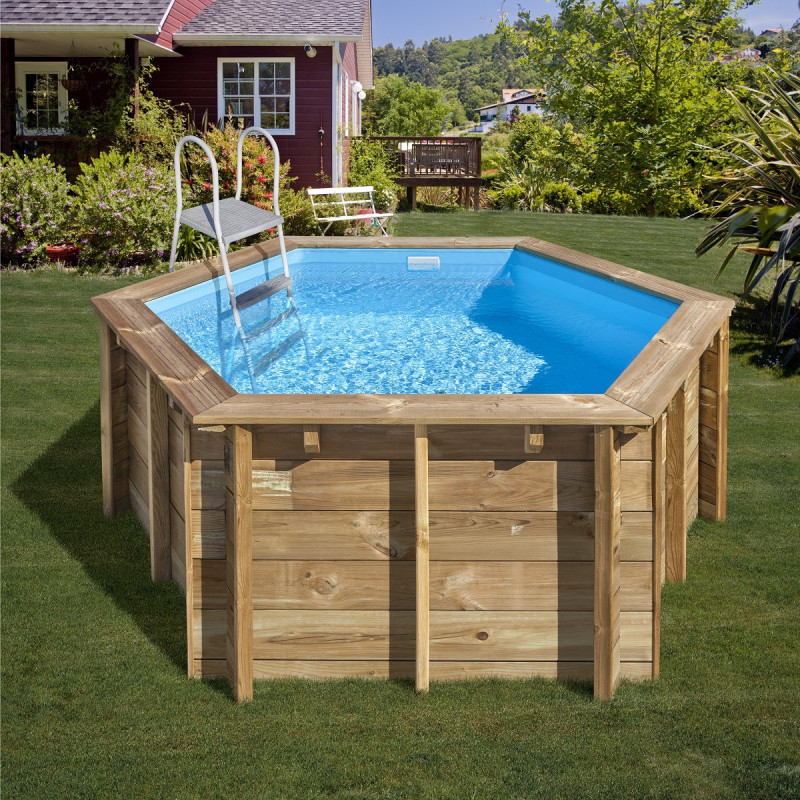 Piscine bois ronde Diam 270cm LILI 2 - Gré