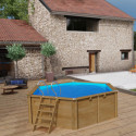 Piscine bois ronde Diam 400cm VANILLE 2 - Gré
