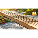 Piscine bois ronde Diam 400cm VANILLE 2 - Gré