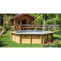 Piscine bois ronde Diam 400cm VANILLE 2 - Gré
