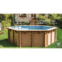 Piscine bois ronde Diam 500cm VIOLETTE 2 - Gré
