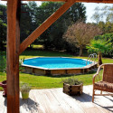 Piscine bois ronde Diam 500cm VIOLETTE 2 - Gré