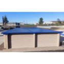 Bâche hiver pour pour piscine béton carrée NATURALIS - 3,24x3,24x1,40m