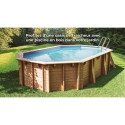 Piscine bois ovale 656x456cm AVOCADO - Gré