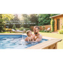 Piscine bois ovale 656x456cm AVOCADO - Gré