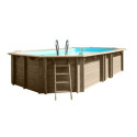 Piscine bois ovale 672x472cm VERMELA - Gré